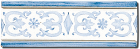 Carrelage - Décoration - Frise 7,5 x 22 Artignosc- Motif - Design - Faïence de Provence à Salernes