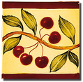 Carrelage - Décoration -Frise 15 Cerise- Motif - Design - Faïence de Provence à Salernes